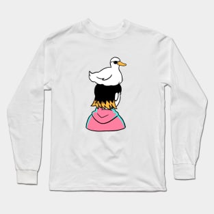 Cool Duck and Girl Long Sleeve T-Shirt